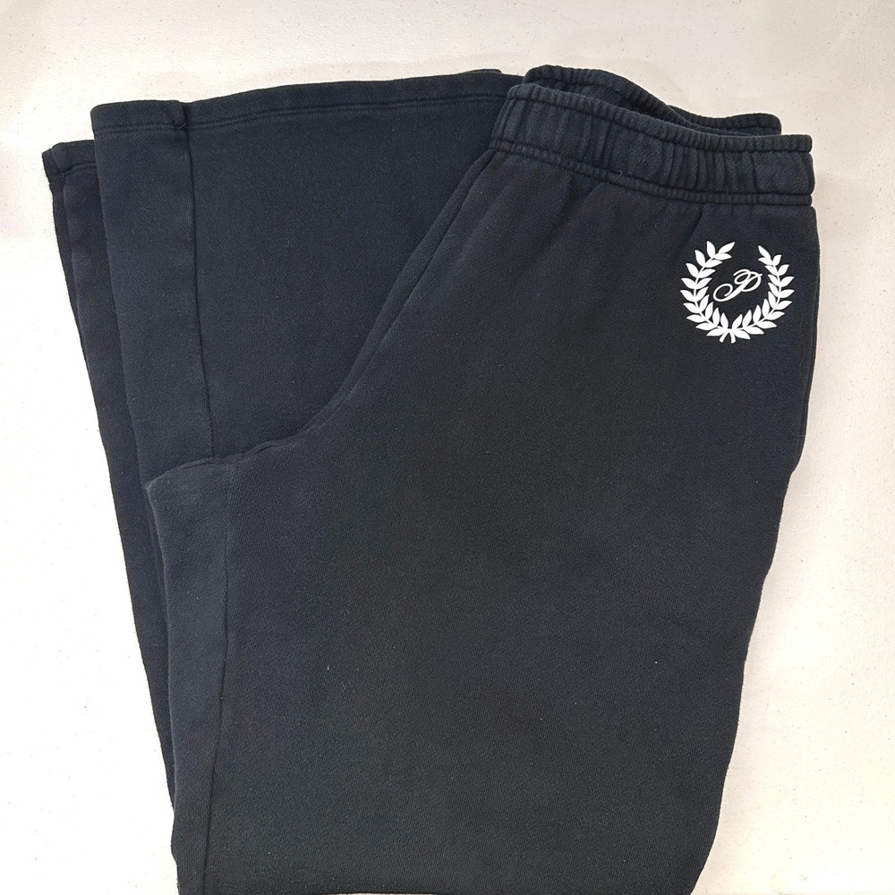 Victoria's Secret PINK Everyday Fleece High Waist Flare Sweatpants Large Black - Picture 4 of 11